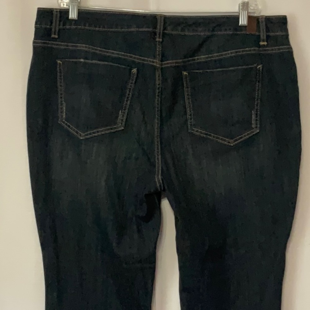 Simply Vera Vera Wang Women’s Dark Blue Mid Rise Denim Capri Size 20W - Picture 5 of 14